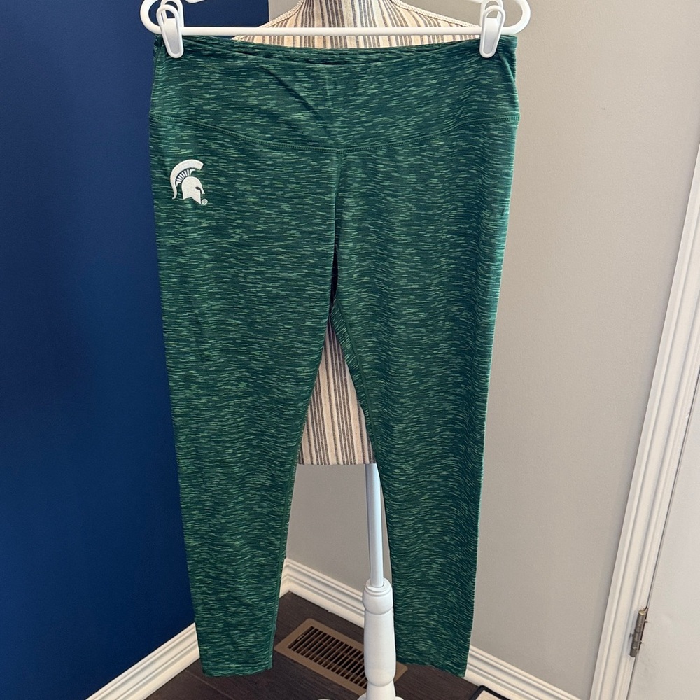 Stylish Green Michigan State Women's Leggings